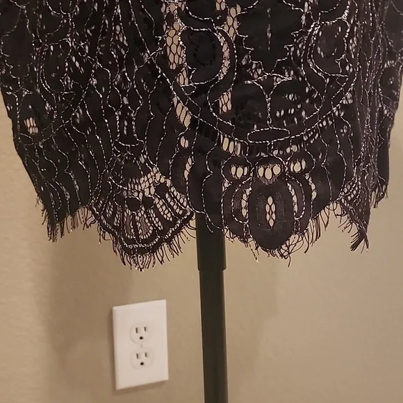 NWOT Isaac Mizrahi Lace Duster Black Sz XXS - Picture 8 of 12